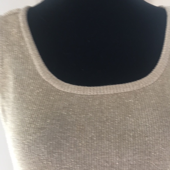 Women’s top. Gold threads. Super cute! - Picture 2 of 2